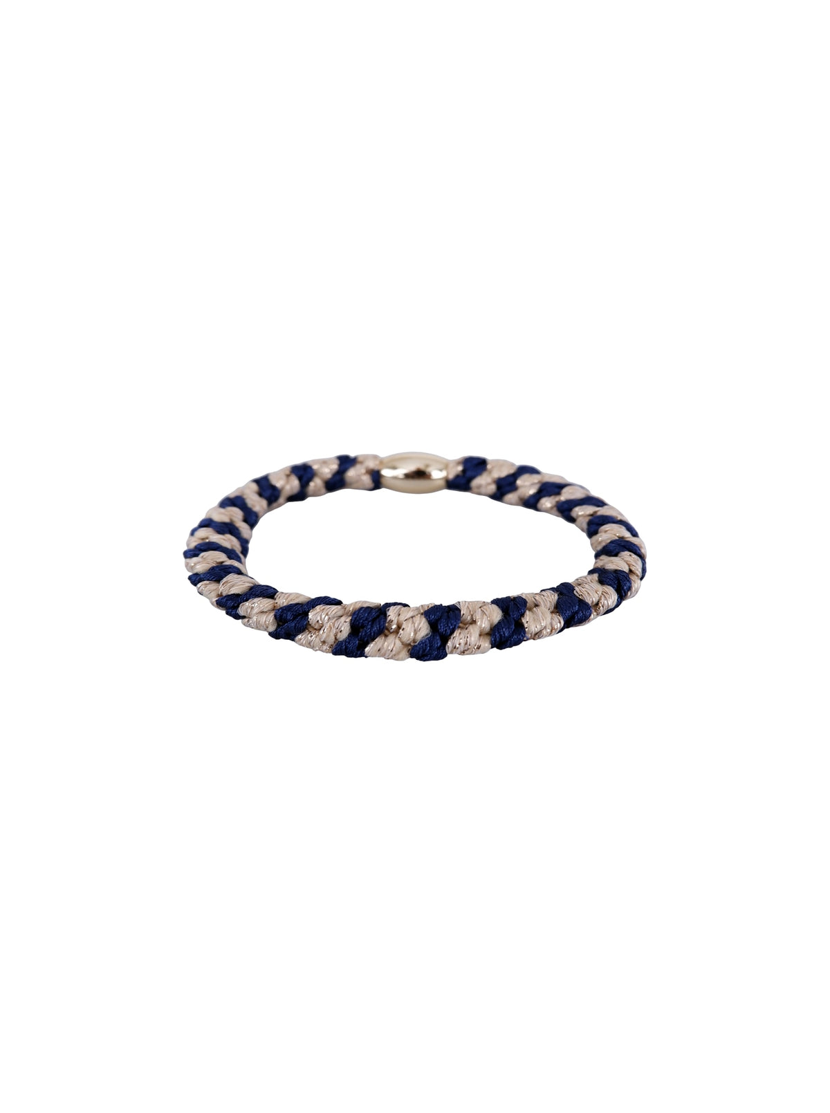 BCKALLY gold coloured bead elastic - Navy Gold Coloured - Black Colour