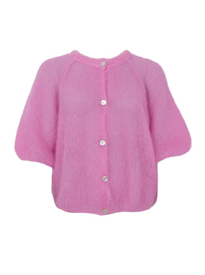 BCBJOERK patent knit cardigan - Pink