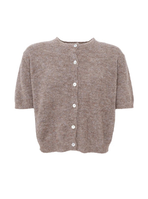 BCDELL ss cardigan - Taupe