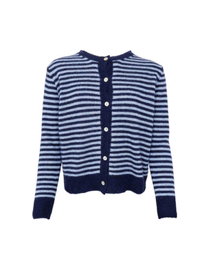 BCDELL striped knit cardigan - Navy