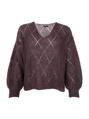 BCBJOERK argyle jumper - Coffee