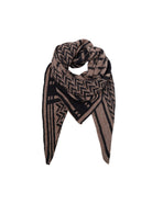 BCBEX triangle scarf - Black/Taupe - Black Colour