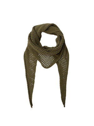 BCGALE knitted cotton scarf - Army