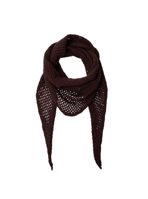 BCGALE knitted cotton scarf - Coffee