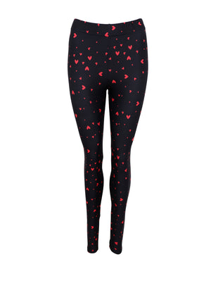BCLYNN leggings - Black Red Heart