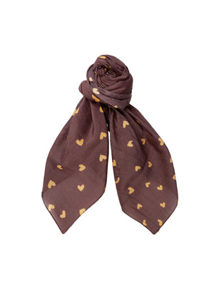 BCCLAUDINE mini scarf - Coffee