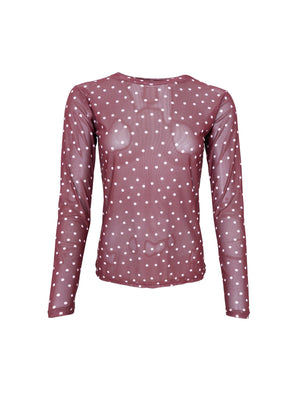 BCANNIE mesh blouse - Plum Dot