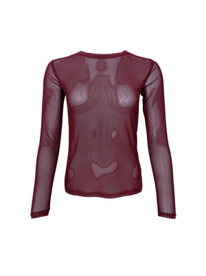 BCANNIE mesh blouse - Plum