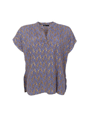 BCLUNA Andrea s/s blouse - Blue Mist