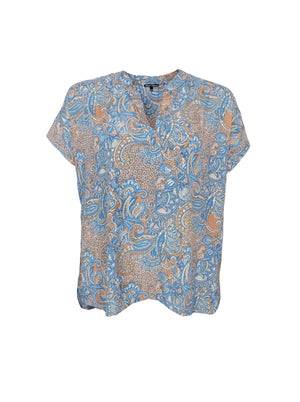 BCLUNA Andrea s/s blouse - Golden Aqua