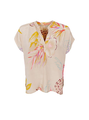BCLUNA Andrea s/s blouse - Poppy Rose