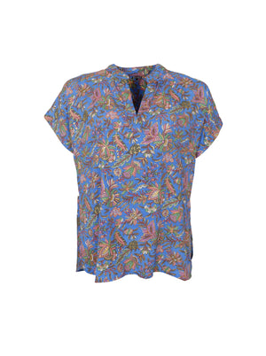 BCLUNA Andrea s/s blouse - Violet Blue