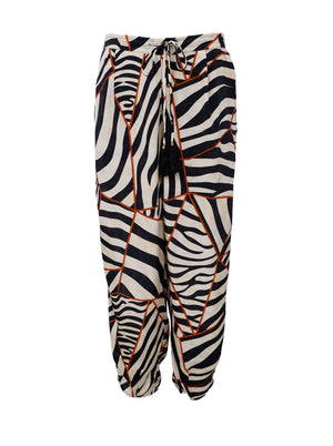 BCLUNA barrel pant - Mosaic Black
