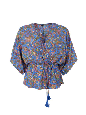 BCLUNA V-neck blouse - Violet Blue