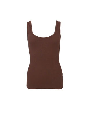 BCVIBS ribbed tank top - Espresso
