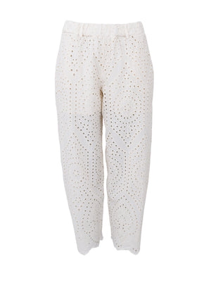 BCFREY barrel lace pant - Cream