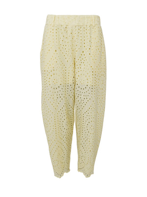 BCFREY barrel lace pant - Lt. Yellow