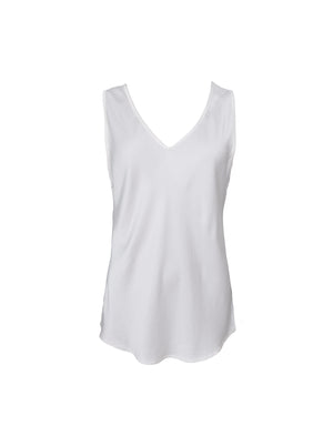 BCMABEL double v-neck top - Off White