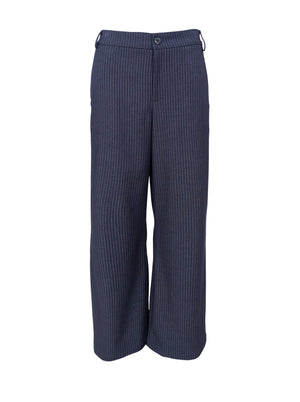 BCMOORE box pant - Navy Stripe
