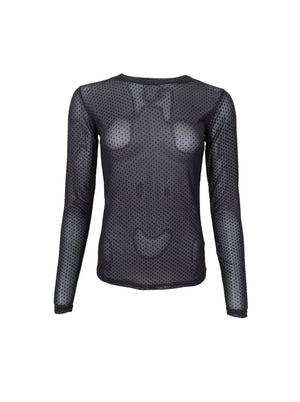BCJESSIE mesh blouse - Black