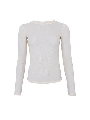 BCJESSIE mesh blouse - Cream