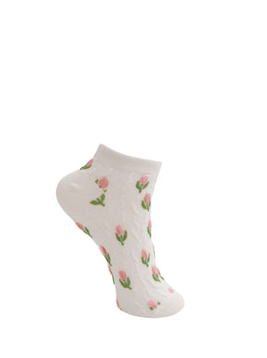 BCPHILOMINE anklet sock - Rose Flower