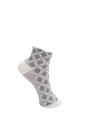 BCLISA jacquard ankle sock - Blue