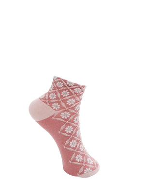 BCLISA jacquard ankle sock - Rose