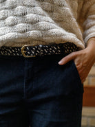 BCBELLIS belt - Black Dotted - Black Colour
