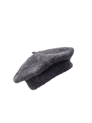 BCDELL baret - Dk. Grey Melange - Black Colour