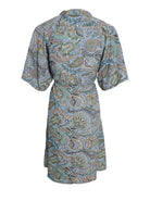 BCLUNA short raglan dress SS - Blue Garden - Black Colour