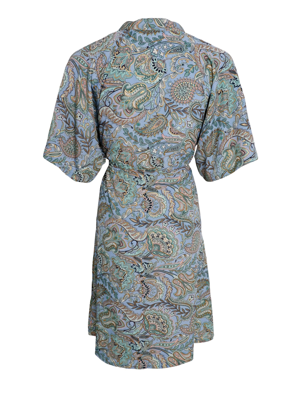 BCLUNA short raglan dress SS - Blue Garden - Black Colour