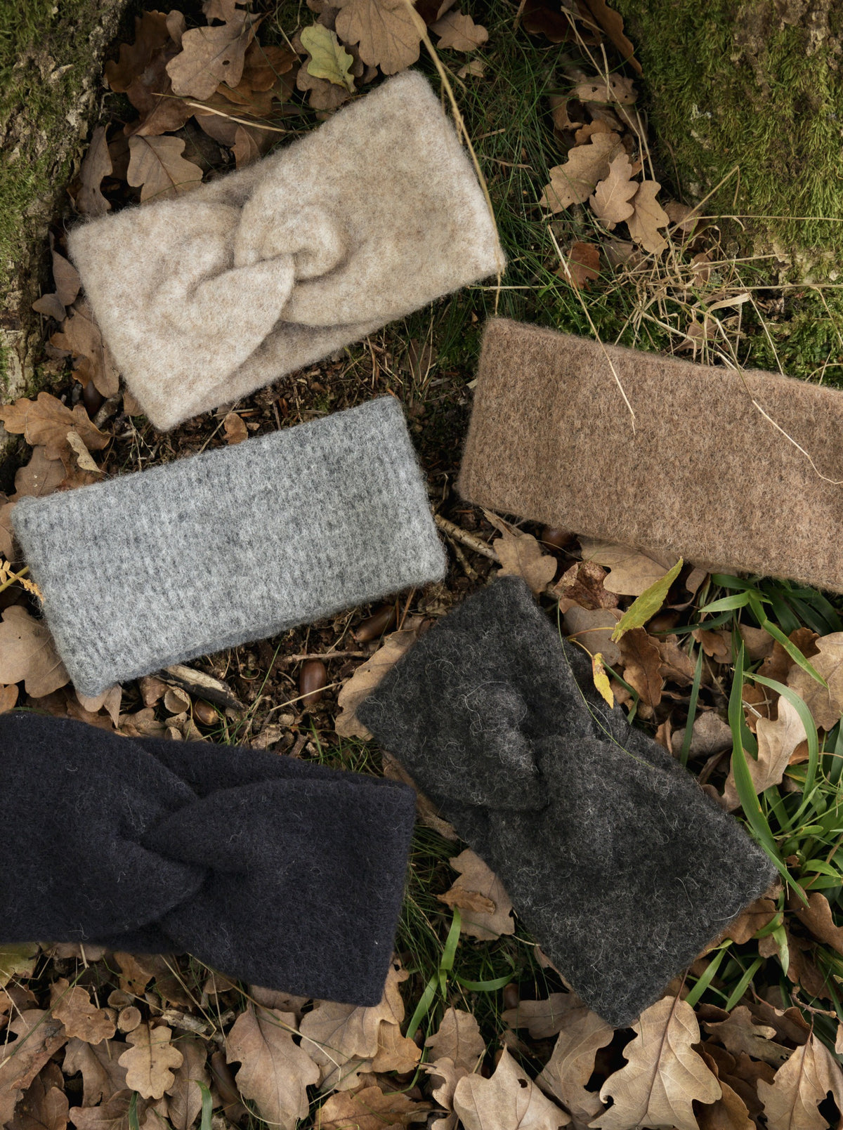 BCGINGER rib headband - Grey - Black Colour
