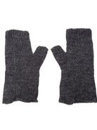 BCDELL short handwarmers - Dk. Grey Melange - Black Colour