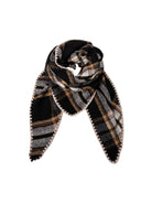 BCLEONI chequered scarf - Black - Black Colour