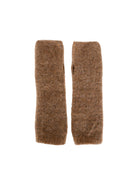 BCGINGER alpaca handwarmers - Nougat - Black Colour