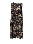 BCLUNA Boho midi dress - Leopard - Black Colour