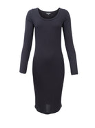 BCTEA ls slip dress - Black - Black Colour